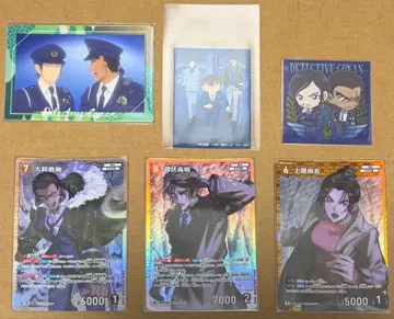 명탐정 코난 나가노현경 야마토 모로후시 우에하라 카드 스티커 6종 세트