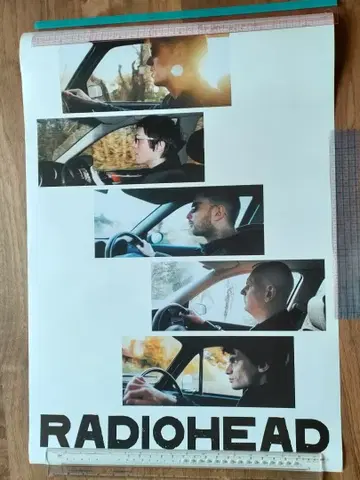 라디오 헤드 포스터 흠집 있음