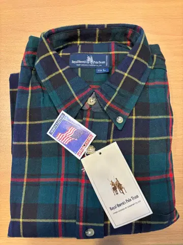 Royal Queen's Polo Team 체크 셔츠 L