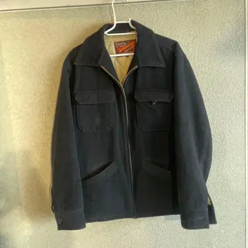 Calee M 블랙 멜톤 자켓