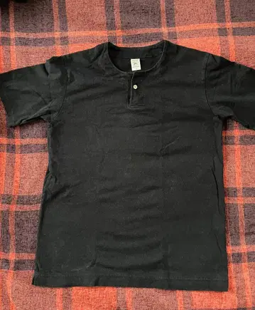 잭맨 헨리넥 T셔츠 블랙