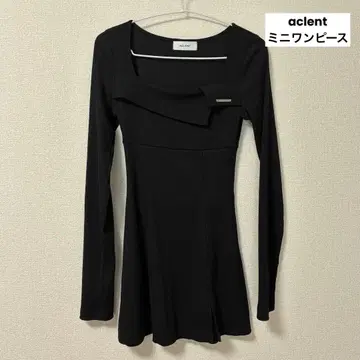 ACLENT 아클렌트 미니 원피스 블랙