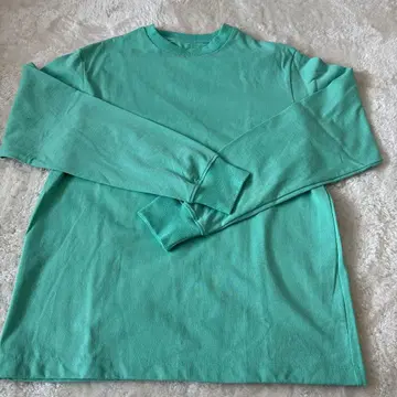 베리떼꾸르 민트 그린 텐지쿠 크루넥 롱 슬리브