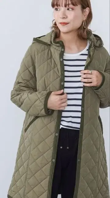 BEAMS HEART 퀼팅 코트