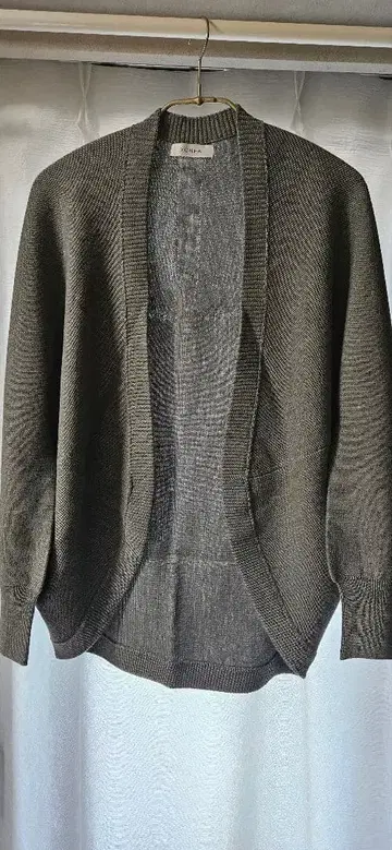 YONFA 홀 가먼트 돌먼 가디건 그레이