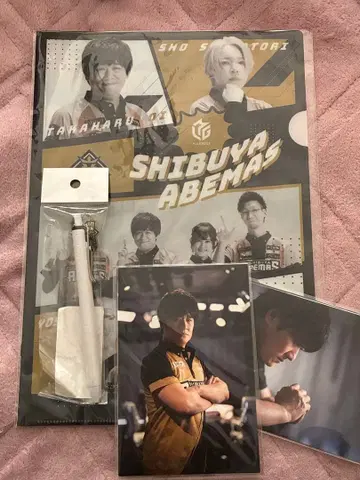 [ 새상품 ] 시부야 ABEMAS 클리어 파일 엽서 볼펜 세트