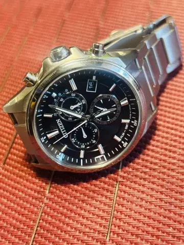 CITIZEN ECO DRIVE 남성용 크로노그래프 시계 정크