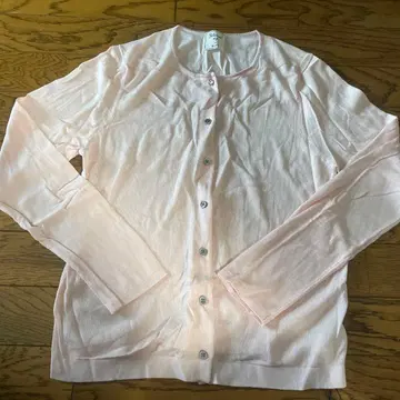 Botanical dye for ROPE 긴팔 가디건 핑크 새상품