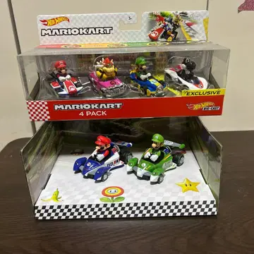 핫휠 마리오 카트 4팩 블랙 요시 새상품 덤 포함