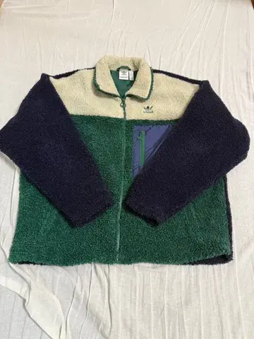 adidas 오리지널스 플리스 자켓 그린 네이비