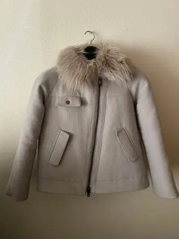 EMPORIO ARMANI 퍼 달린 울 자켓