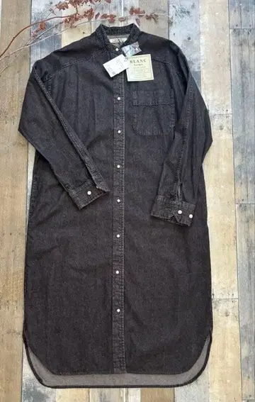 NOMBRE IMPAIR 블랙 데님 코트 원피스 [미사용 새상품]