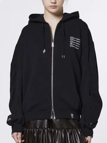 챔피온 덥스타 콜라보 별주 후드티 후드 맨투맨 블랙