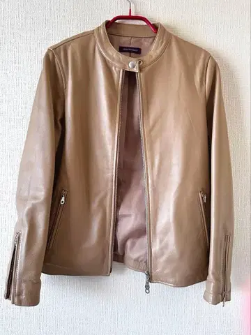 URBAN RESEARCH 베이지 가죽 자켓