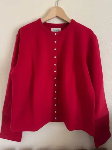 [ 새상품 ] agnes b. 에네스베 가디건 프레션 M 레드