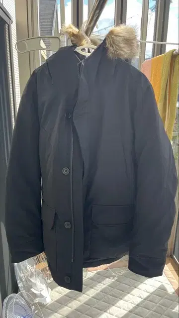 유니클로 논퀼트 다운 자켓 블랙 XL