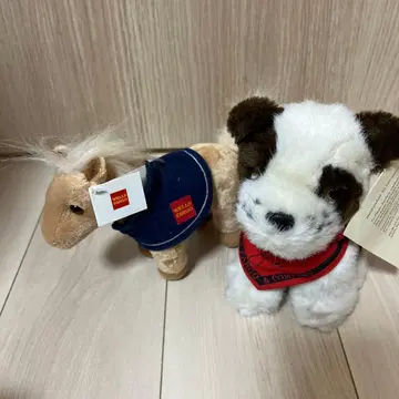 Wells Fargo 말 개 봉제 인형 세트