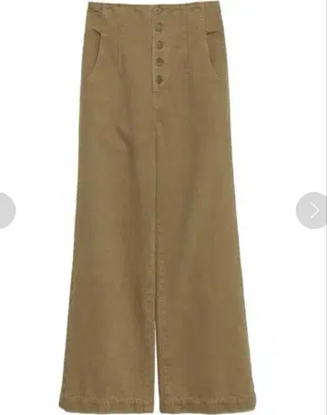 백 레이스업 와이드 팬츠 릴리 브라운