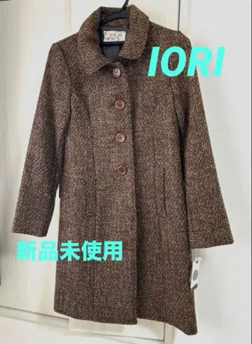 IORI 트위드풍 롱 코트