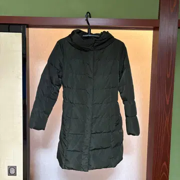 COMME CA ISM 다운 코트 카키 L 롱