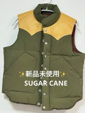 미사용 새상품 SUGAR CANE 다운 베스트 S 사이즈 SC12340