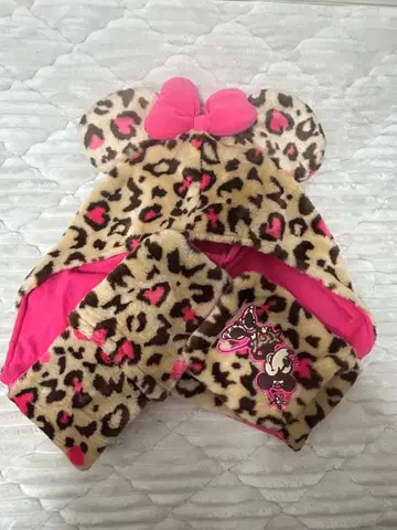 디즈니 미니 레오파드 무늬 팬캡