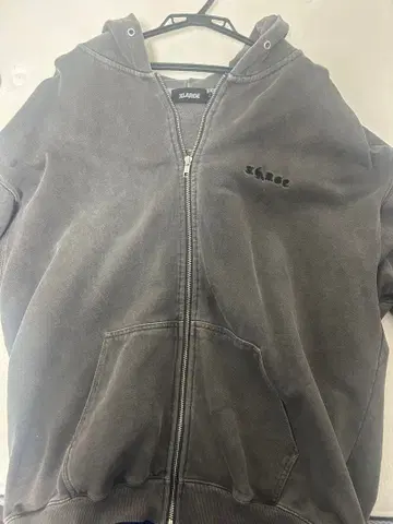 XLARGE 그레이 후드티 XL
