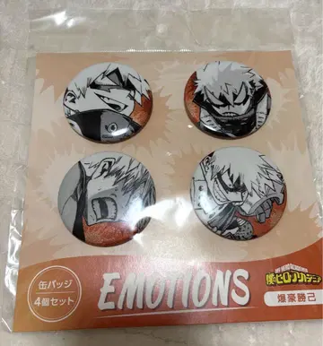 나의 히어로 아카데미아 바쿠고 카츠키 캔뱃지 4종 세트 EMOTIONS