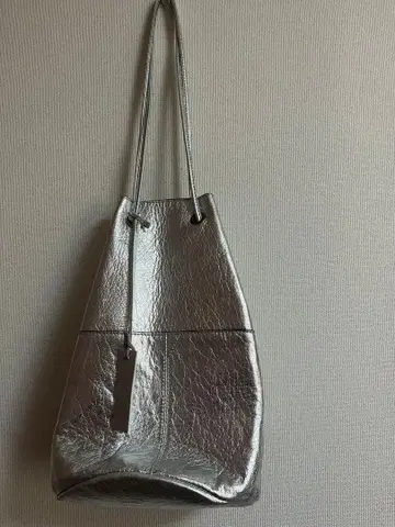 allureville 복조리 실버 백