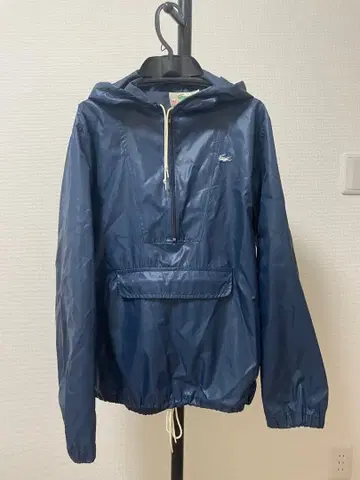 Lacoste 네이비 풀오버 나일론 자켓