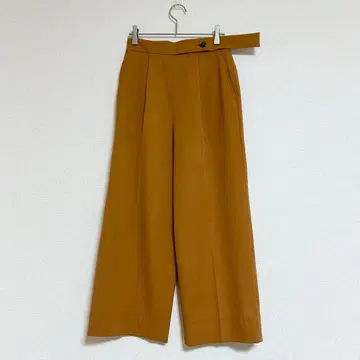 [ S ] 빔즈하트 하이웨스트 와이드 팬츠 카멜 브라운