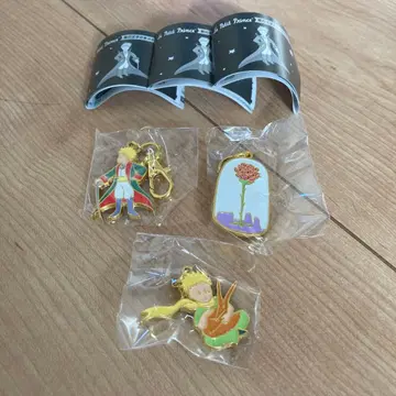 어린 왕자 가챠 메탈 참 2 왕자님 B.D. 장미 3종 세트