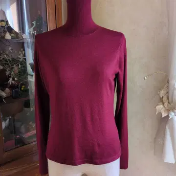 코시노 히로코, 터틀넥 긴팔 스웨터 실크, 캐시미어