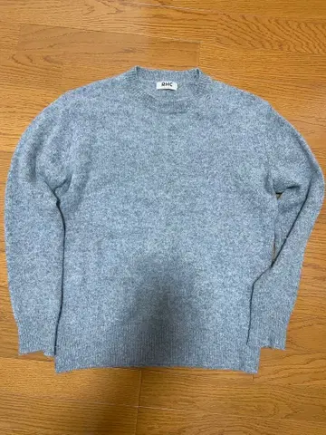 RHC 그레이 크루넥 스웨터 캐시미어