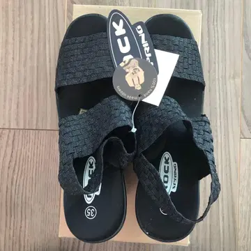 통굽 ROCK 스포츠 샌들 35 블랙