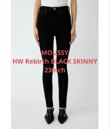 MOUSSY HW Rebirth BLACK SKINNY 23inch