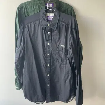 THE NORTH FACE 퍼플 라벨 긴팔 셔츠 2세트 L 사이즈