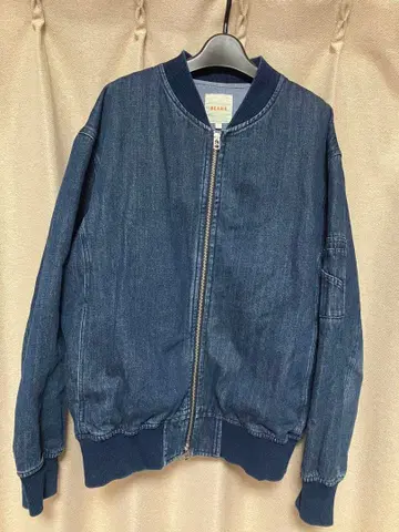 beams 다크 데님 집업 봄버 자켓 미사용