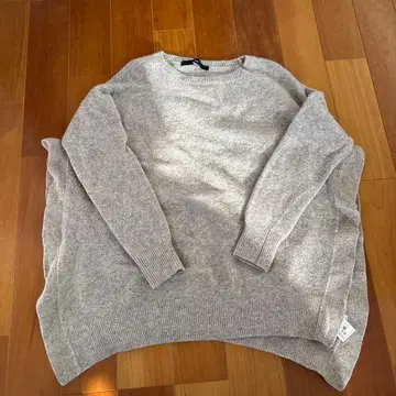 FRAMEWORK 그레이 긴팔 니트 스웨터