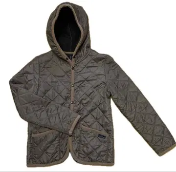 더 스모크샵 속기모 퀼팅 자켓 블루종 라이트 브라운