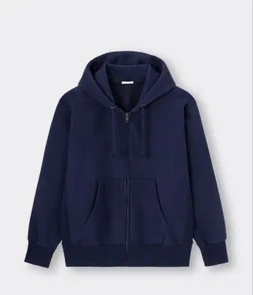 네이비 풀 집업 후드티