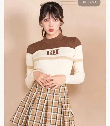 Darich 컬러 라인 DD 리브 니트탑