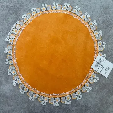 치카자와 레이스 아침 식사 계란 프라이 오렌지 손수건 새상품