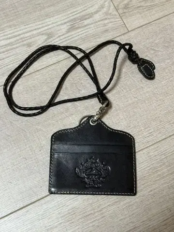 Orobianco 가죽 블랙 카드 케이스