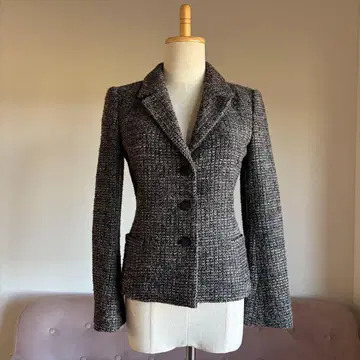 에포카 트위드 자켓 38 브라운