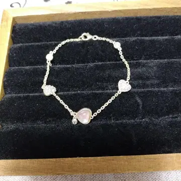 폴리폴리 하트 모티브 팔찌 실버