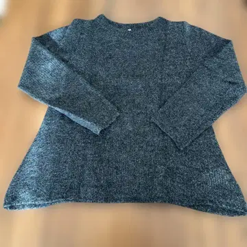 DRESSTERIOR 라메 믹스 다크 그레이 크루넥 니트 A라인