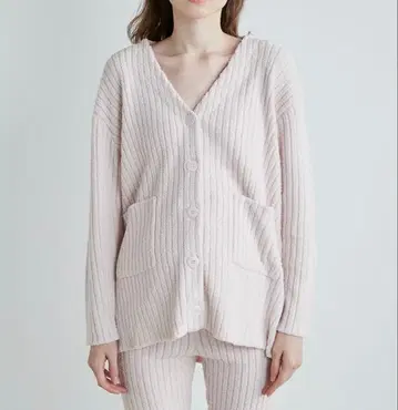 젤라또피케 gelatopique 가디건 핑크 리브