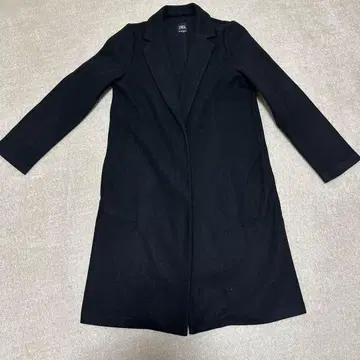 컨디션 최상 ZARA 블랙 체스터 코트
