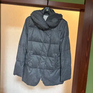 COMME CA ISM 체크 무늬 다운 자켓 L